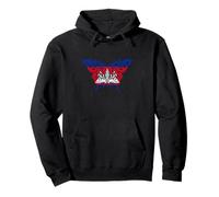 Cambodian Roots Cambodian Pride Butterfly Cambodia Flag Pullover Hoodie