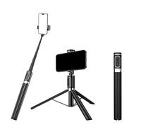 CAMBOFOTO Selfie Stick Tripod,Compact Stand - Stable, 360° Rotating Head, 2-in-1 Design for Selfies & Hands-Free Shots - Ideal for Vloggers, Travelers and Photographers