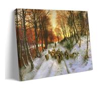CaMbos Joseph Farquharson Famous Painters' Works（Glowed with Tints of Evening Hours Glossy） Printing Posters Art Print Wall Photo Paint Hanging Picture Family Bedroom Decor Gift 24x36inch(60x90cm)