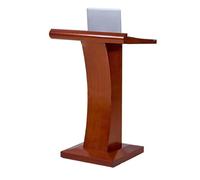 CAMBOS Lectern Podium Stand, Portable Lecterns Wood Laptop Desk Tilted Desktop Standing Lectern Teacher Podiums Conference Table Simple Podium Stand