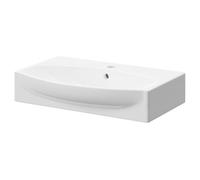 Cambra Rectangular Wall Hung Basin with 1 Tap Hole | White | Ceramic | 600mm x 400mm