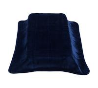 Cambrass Velvet Blanket Raschel for Cot Bed (110 x 140 cm, Be Range, Plain Navy)