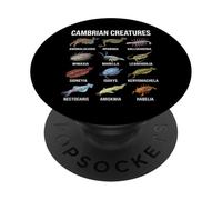 Cambrian Creatures Paleontology Fossil Marine Life PopSockets Adhesive PopGrip