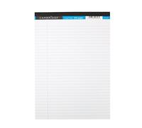 Cambridge A4 Legal Pad, Ruled with Margin, White, 100 Page, Pack of 10