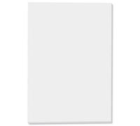 Cambridge A6 Notebook, Memo Pad, Plain (No Ruling) 160 Page, Pack of 10, White