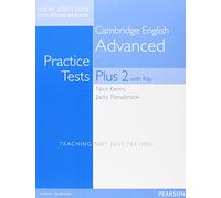 Cambridge Advanced Volume 2 Practice Tests Plus New Edition Students' Book with Key