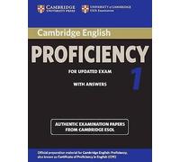 Cambridge Certificate of Proficiency in English 1