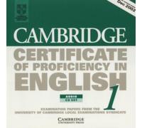 Cambridge Certificate of Proficiency in English 1 Audio CD Set (2 CDs): Examination papers from the : Written by University of Cambridge Local Examinations Syndica, 2001 Edition, Publisher: Cambridge University Press [Audio CD]