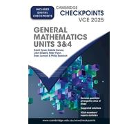 Cambridge Checkpoints VCE General Mathematics Units 3&4 2025