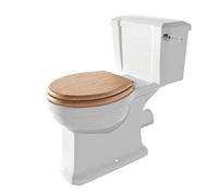 Cambridge Close Coupled Toilet | Traditional Victorian Design | White Ceramic Toilet