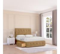 Cambridge Divan Bed Base 4 Drawers 12" Footboard & 54" Floor Standing Headboard Sloomy Bronze Small Double