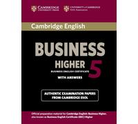 Cambridge English Business 5 Higher Student's Book with Answers