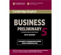 Cambridge English Business 5 Preliminary Student's Book with Answers
