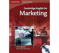 Cambridge English for Marketing Student's Book with Audio CD (Cambridge English For Series)