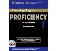 Cambridge English Proficiency 1 for Updated Exam Self-study Pack (Student's Book with Answers and Audio CDs (2)): Authentic Examination Papers from Cambridge ESOL (CPE Practice Tests)