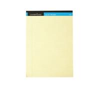 Cambridge Everyday Ruled Legal Pad 100 Pages A4 Yellow (10 Pack)