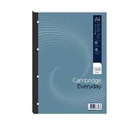 Cambridge Everyday Ruled Margin Refill Pad 160 Pages A4 (Pack of 5) 846200192 FINCHLEY Pen Free