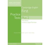 Cambridge First Volume 2 Practice Tests Plus New Edition Students' Book with Key