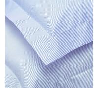 Cambridge Fitted Sheet 200 Thread Cotton Striped, 30 Cm Deep Blue Bedding, Luxury Fitted Sheet Bed Linen, Super Oxford Pillowcase 50 x 90 + 5cm, Soft Breathable Natural Bed Sheet Set for Bedroom