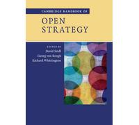 Cambridge Handbook of Open Strategy by David Seidl (English) Hardcover Book