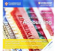Cambridge IGCSE® and O Level Accounting Digital Teacher's Resource Access Card 2 Ed (Cambridge International IGCSE)