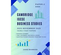Cambridge IGCSE Business Studies (0450) Paper 2: Past Papers Practice Book (IGCSE and O Level Math Preparation)