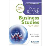 Cambridge IGCSE Business Studies 4th edition Teacher's CD