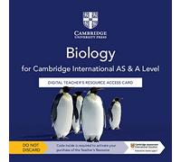 Cambridge International AS & A Level Biology Digital Teacher's Resource Access Card