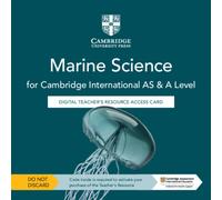 Cambridge International AS & A Level Marine Science Digital Teacher's Resource Access Card