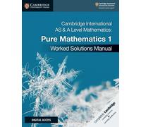Cambridge International AS & A Level Mathematics Pure Mathematics 1 Worked Solu…