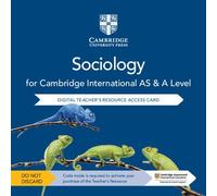 Cambridge International As & a Level Sociology Digital Teacher's Resource Access Card [Blu-ray]