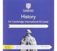 Cambridge International AS Level History Cambridge Elevate Teacher's Resource Access Card