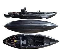Cambridge Kayaks Zander Single Sit on Top kayak for Leisure and Fishing 13 Colour Choices (Black)