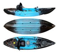 Cambridge Kayaks Zander Single Sit on Top kayak for Leisure and Fishing 13 Colour Choices (Blue Black Fade)
