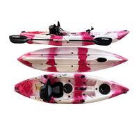 Cambridge Kayaks Zander Single Sit on Top kayak for Leisure and Fishing 13 Colour Choices (Pink and White)