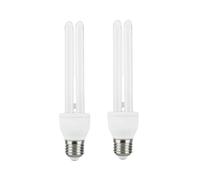 Cambridge Lifestyles ® 2 Pack G24Q-1 13W, 760, 8000 Hours Compact Fluorescent Lamp, 2U Energy-Saving CFL Bulb with E27 Base for Home Office Lighting (220-240V), Warm White 2700K 50/60 Hz