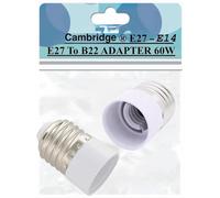 Cambridge Lifestyles ® 2x Light Bulb Adaptor, Lamp Converter Holder E27 to SES (Edison Screw to Small Edison Screw) E27 to E14 CE Certified (pack of 2)