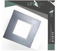 Cambridge Lifestyles ® Manhattan Grey Finger Plate for 1 Gang Socket Surround Single Light Switch Protection Cover Pack of 1 Prevents Marks Easy Clean Durable Paintable Single White