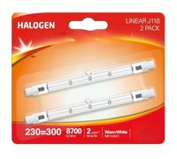 Cambridge Lifestyles ®️ R7s J118 230 = 300W Security Flood Light 6000 Hrs Lifespan Dimmable, Warm White, Linear Halogen, (2 Pack)