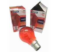 Cambridge Lifestyles ® Status 4 x FIREGLOW 60W Clear GLS Classic BC B22 Light Bulbs, Bayonet Cap, Red Glow Brooder Incubator Lamp