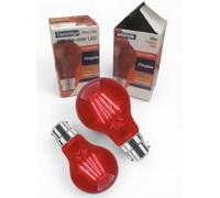 Cambridge Lifestyles ® Status 4 x FIREGLOW LED 6w = 60W Clear GLS Classic BC B22 Light Bulbs, Bayonet Cap, Red Glow Brooder Incubator Lamp