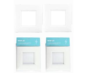 Cambridge Lifestyles ® White Finger Plate for 1 Gang Socket Surround Single Light Switch Protection Cover Pack of 2 Prevents Marks Easy Clean Durable Plastic