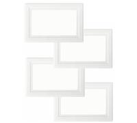 Cambridge Lifestyles ® White Finger Plate for 2 Gang Socket Surround Double Light Switch Protection Cover Pack of 4 Prevents Marks Easy Clean Durable Plastic