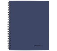 Cambridge Limited Business Notebook, Legal Ruled, 8-1/4" x 11", 80 Sheets, Soft Touch Flexible Cover, Wirebound, Blue (UN06062-20)