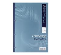 Cambridge Lined Paper A4 Refill Pad, Ruled and Margin, 400 Page, Single
