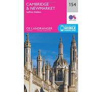Landranger 154 Cambridge & Newmarket, Saffron Walden Map With Digital Version - Pink, Pink One Size