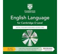 Cambridge O Level English Language Digital Teacher's Resource Access Card