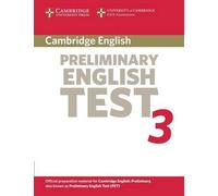 Cambridge Preliminary English Test 3 Student's Book