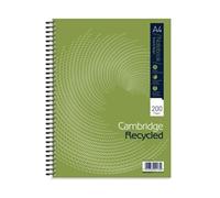 Cambridge Recycled Ruled Wirebound Notebook 200 Pages A4+ (3 Pack)