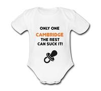 CAMBRIDGE Suck It Football Personalised Unique Baby Vest Utd Baby Grow Babygrow Cute United Novelty Boys Girls Footy Funny